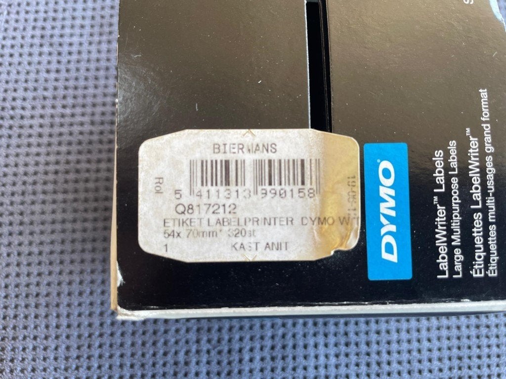 Dymo S0722440 99015, multifunctionele eteiketten, 54x70mm, Computers en Software, Labelprinters, Nieuw, Ophalen of Verzenden, /