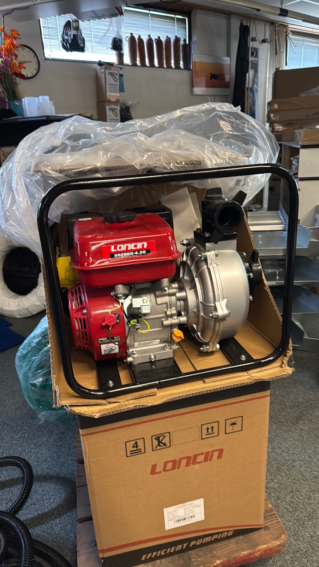 Loncin hoge drukpomp / waterpomp 6 bar. metaaldetector, Ophalen, Nieuw, Handmatig, Beregeningspomp