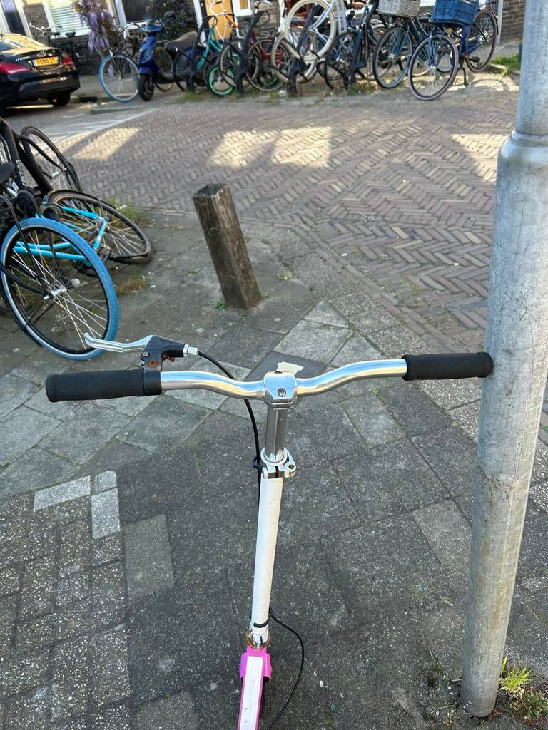 Rockboard step met zitting - roze/wit, Ophalen of Verzenden, Gebruikt, Overige typen