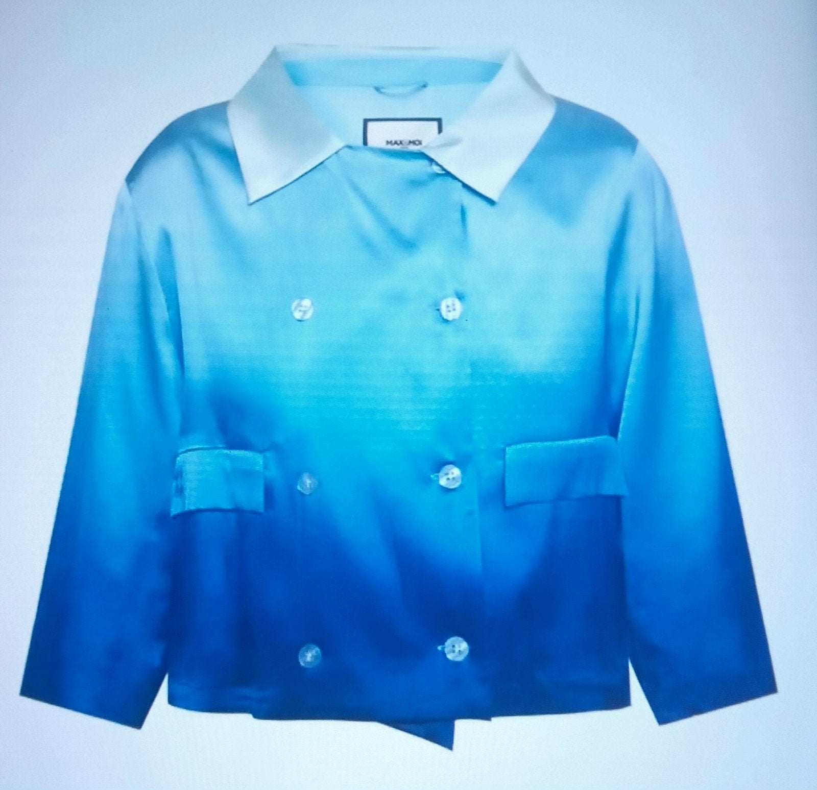 MAX MOI PARIS ZIJDE Blouse / Jasje , Maat 36 - 38 , NIEUW, Ophalen of Verzenden, Nieuw, Maat 36 (S), Blauw