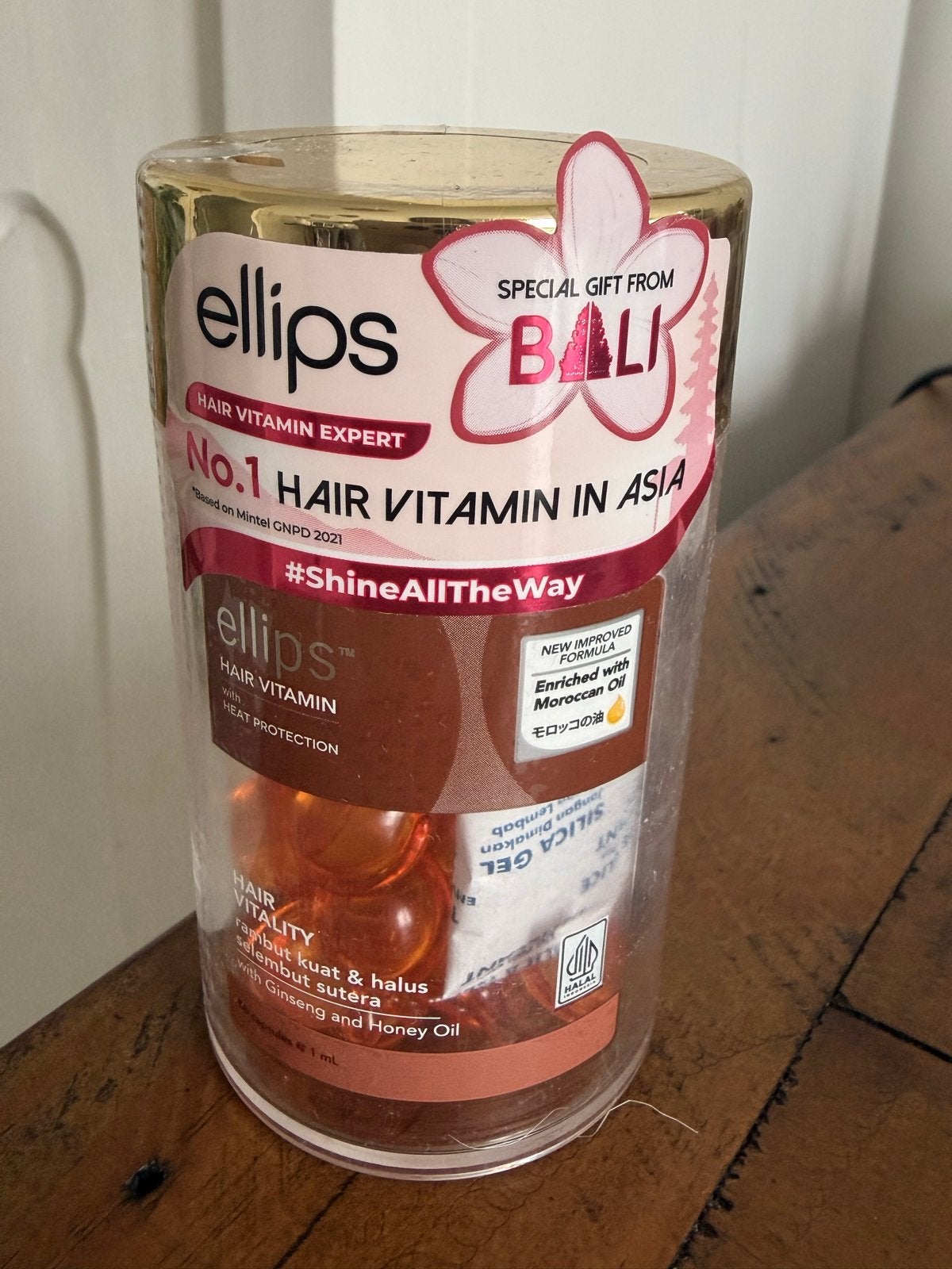 Ellips Haarvitamine met Hittebescherming en Marokkaanse Olie, Ophalen of Verzenden, Nieuw, Haarverzorger of -hersteller