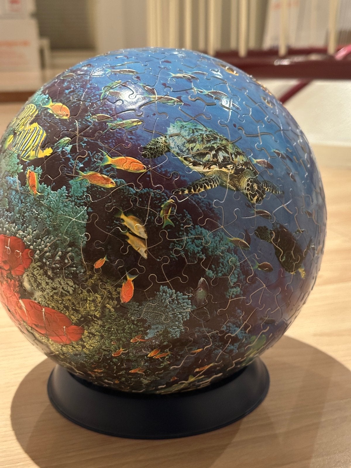 Puzzel 3D bol onderwaterleven oceaan, Ophalen of Verzenden, Zo goed als nieuw