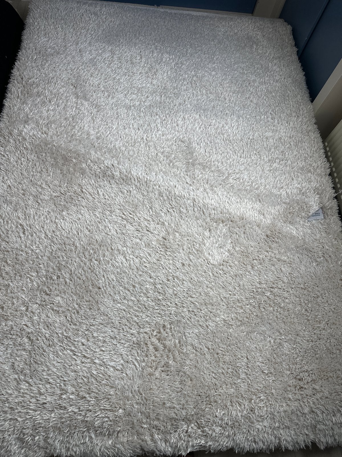 Zacht wit vloerkleed 160x230 cm - nieuw, Ophalen, Wit, 150 tot 200 cm, Rechthoekig