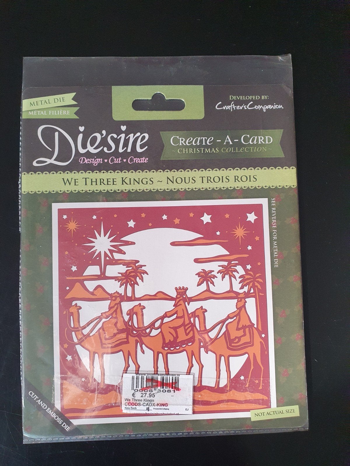 Die'sire create a card de drie koningen cut and emboss, Ophalen of Verzenden, Nieuw, Kerst, Pons of Mal