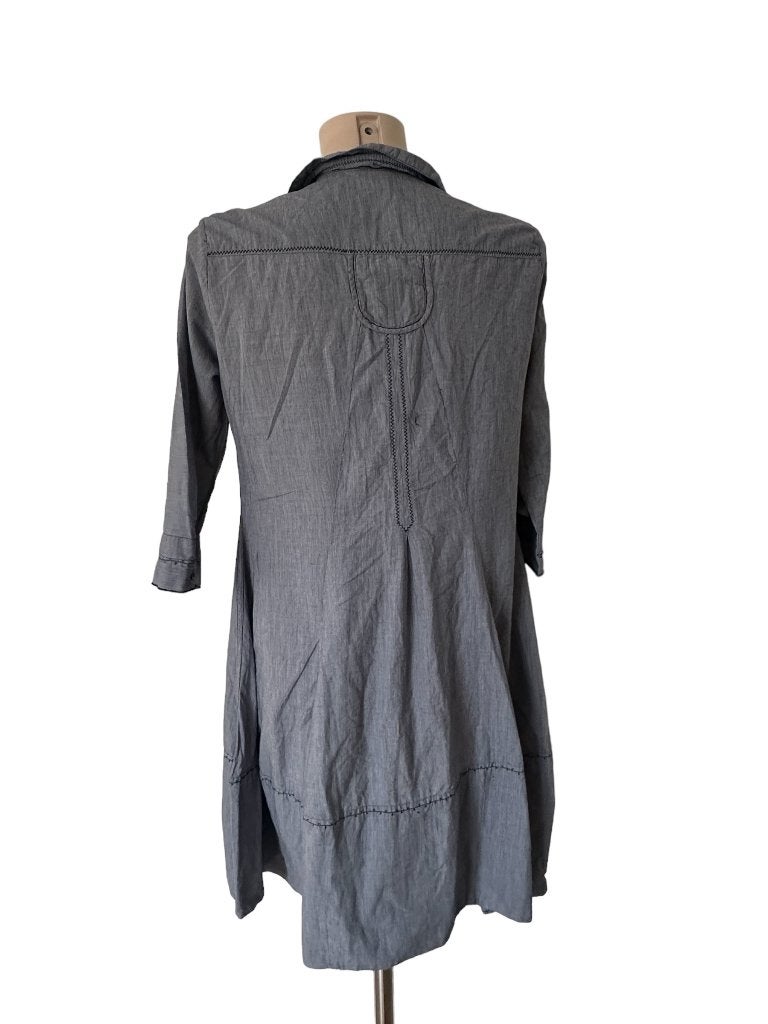 Marithe Francois Girbaud jurk M, Blauw, Ophalen of Verzenden, Zo goed als nieuw, Onder de knie