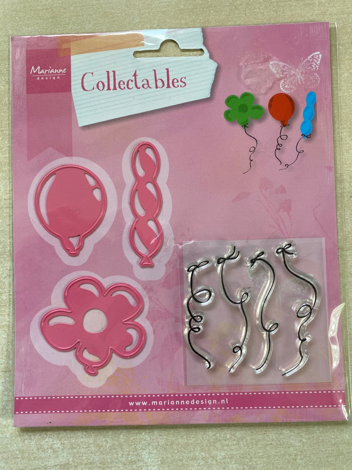 Marianne design Collectables (COL1378) ballonnen, Hobby en Vrije tijd, Kaarten | Zelf maken, Ophalen of Verzenden, Nieuw, Overige thema's