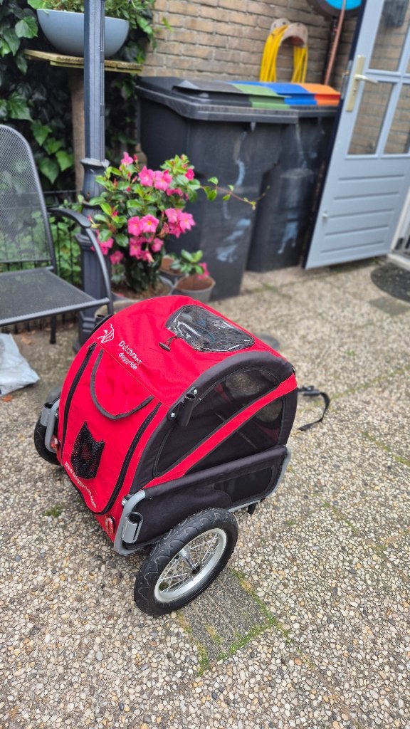 DoggyRide fietskar Mini20 trailer rood, Fietsen en Brommers, Fietsaccessoires | Aanhangers en Karren, Ophalen, Opvouwbaar, 20 tot 40 kg