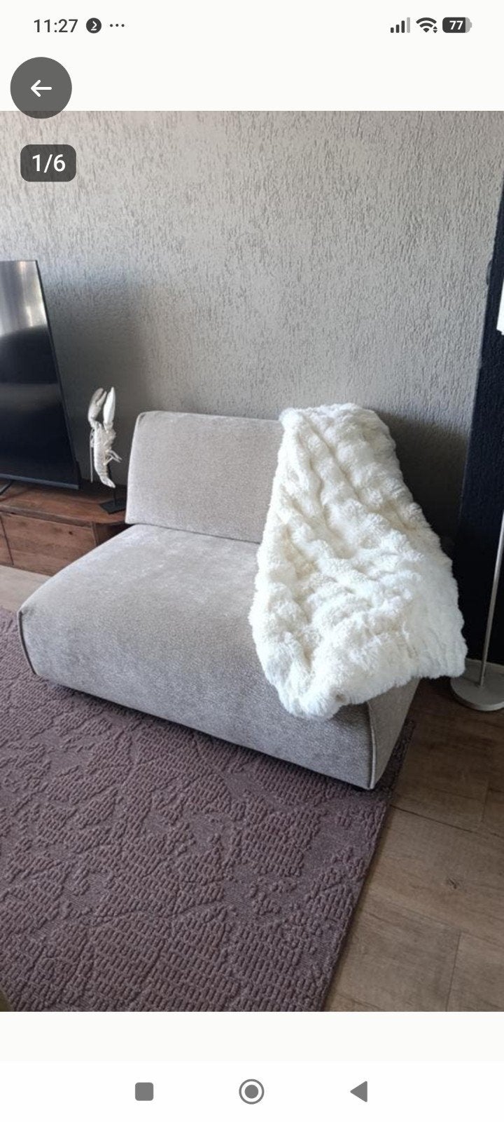 Luxe Loungestoel / loungebank Noxid - Zo goed als nieuw, Ophalen, Eenpersoons, 100 tot 125 cm, Zo goed als nieuw