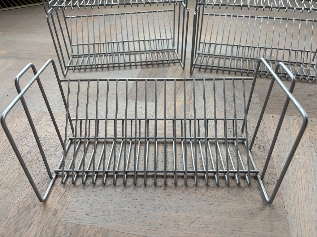 Ikea Vink CD rek (80's), Gebruikt, Minder dan 25 discs, Ophalen of Verzenden, Metaal