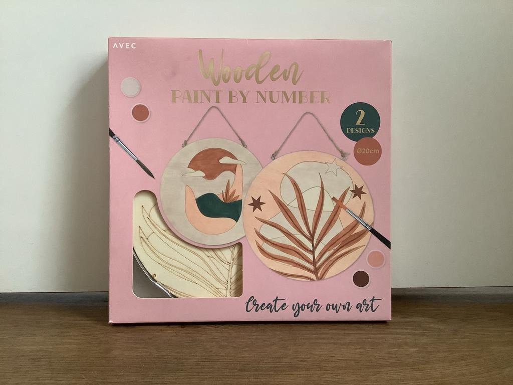 AVEC Wooden Paint by Number - 2 designs, Ophalen, Nieuw, Schilderen op nummer