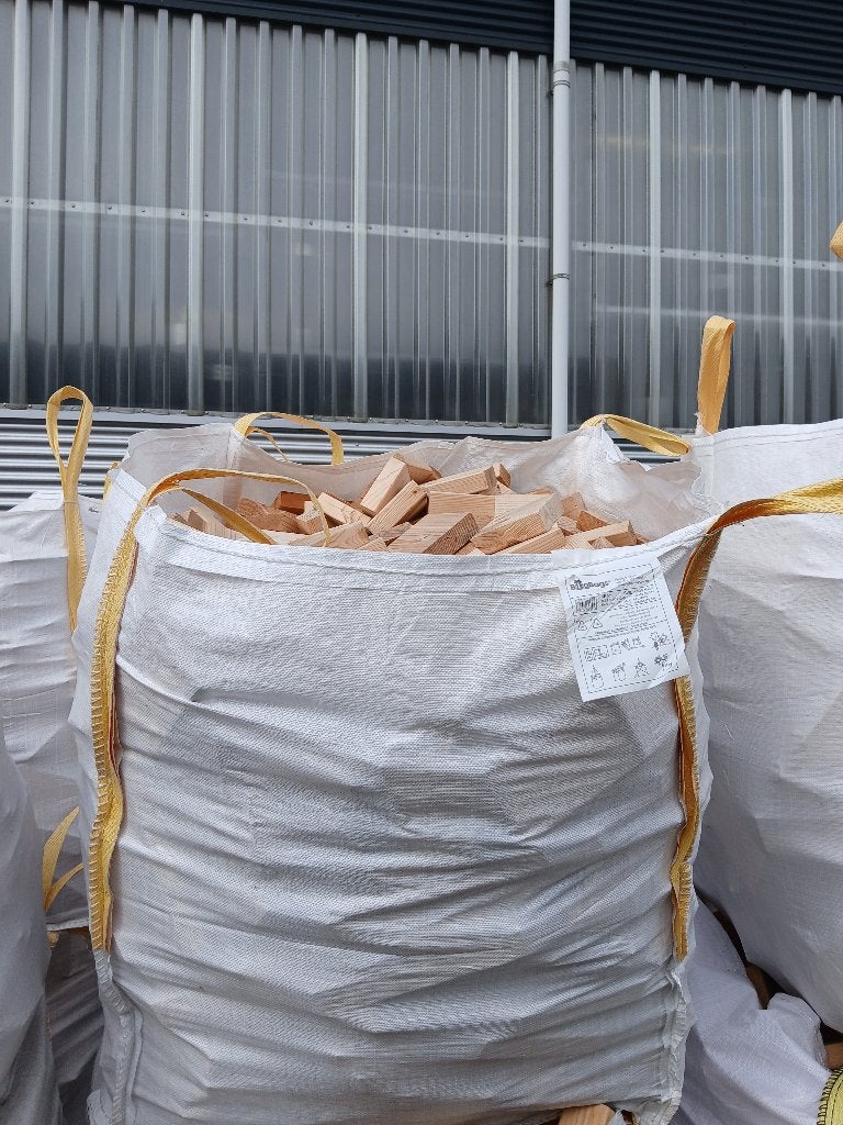 Kuub zak afvalhout vuren, Minder dan 3 m³, Ophalen, Overige houtsoorten, Blokken