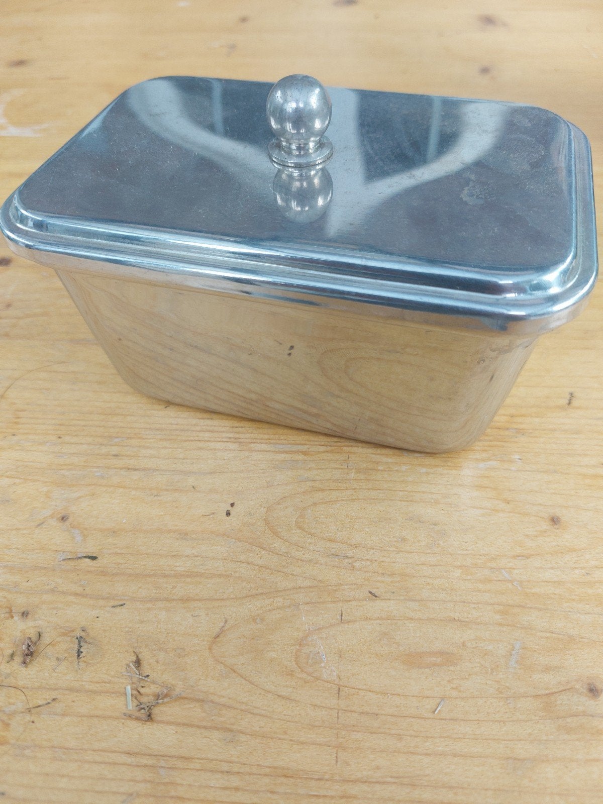 Vintage botervloot met deksel, Ophalen