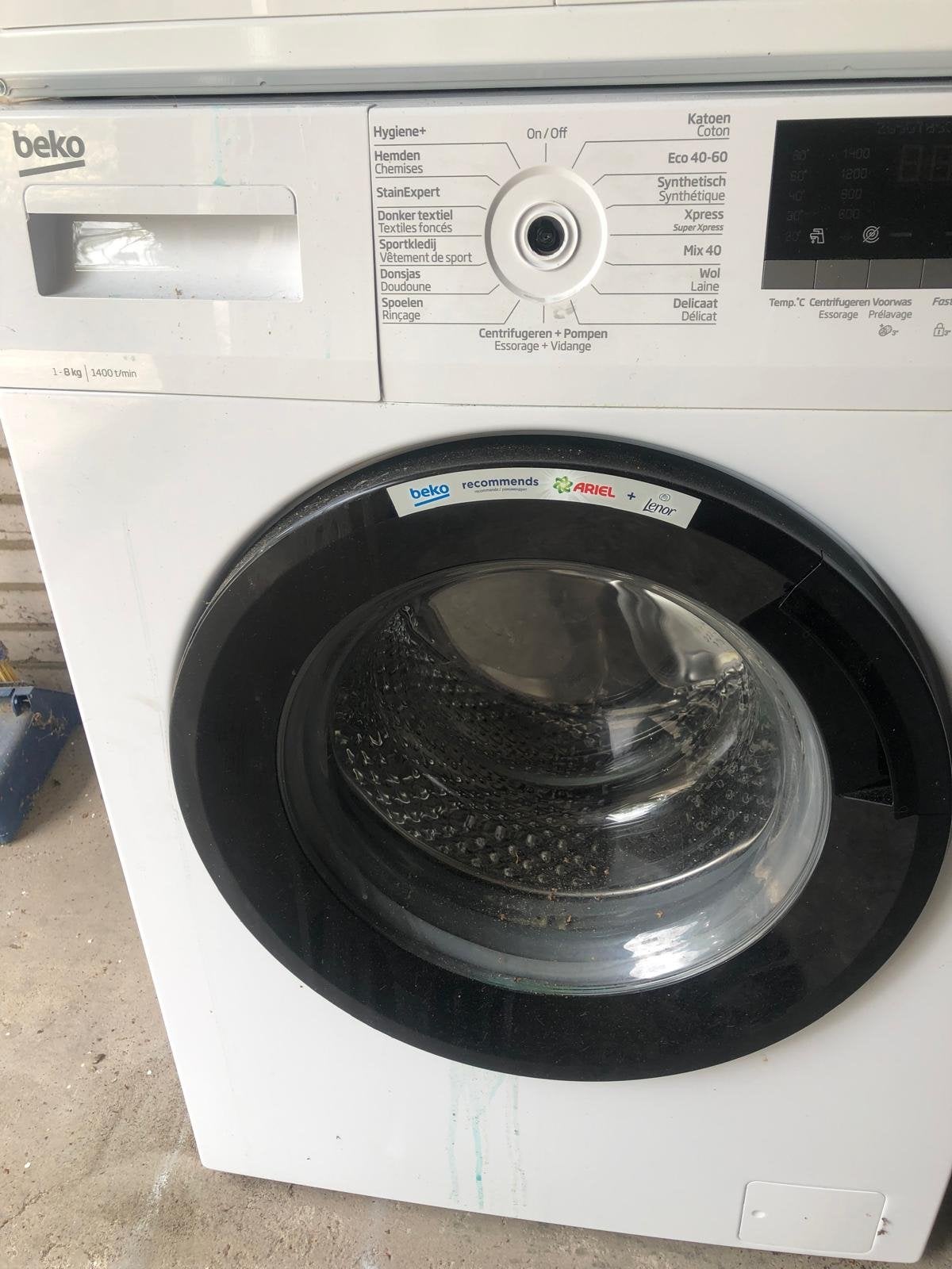 Beko WTV87112BC1 Wasmachine 8kg 1400 toeren, Witgoed en Apparatuur, Wasmachines, 1200 tot 1600 toeren, Gebruikt, 8 tot 10 kg, Ophalen of Verzenden