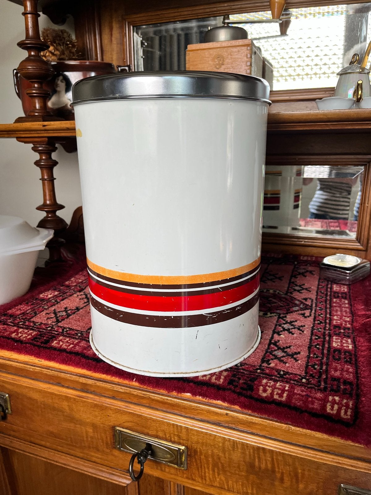 Vintage Brabantia Voorraadblik - Retro Design, Ophalen of Verzenden
