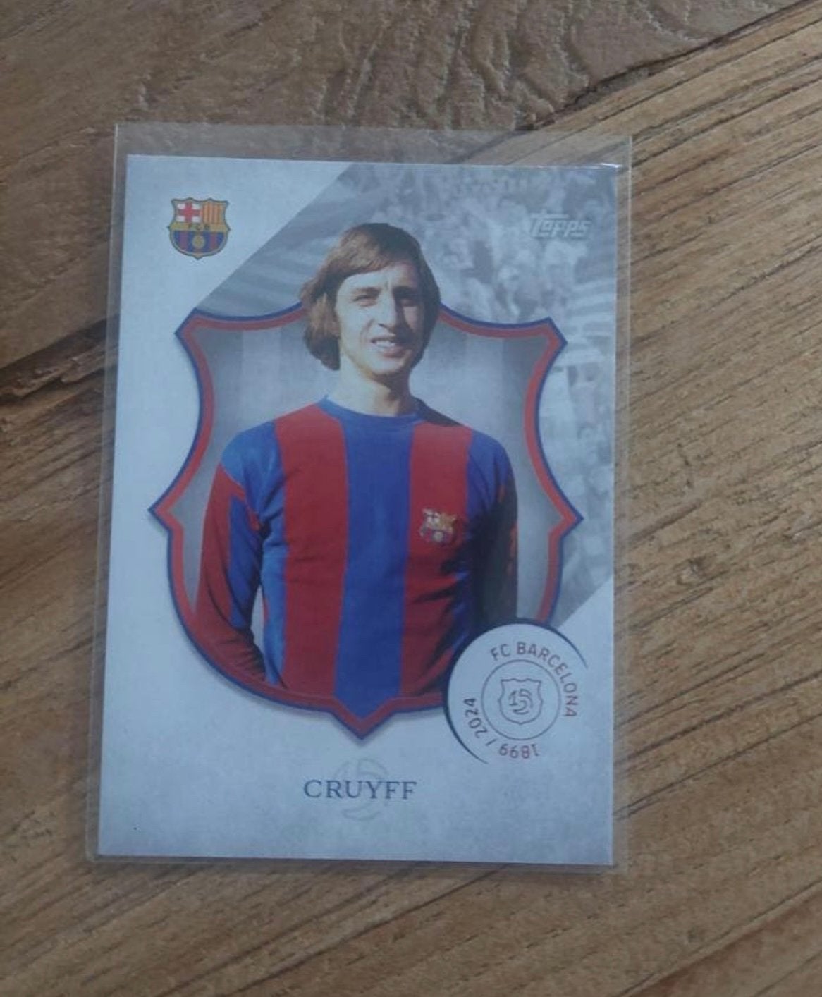 Johan Cruijff FC Barcelona Topps 2025, Ophalen of Verzenden, Zo goed als nieuw, Plaatje