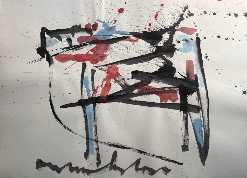 Anton Heyboer, Antiek en Kunst, Ophalen of Verzenden, Papier/karton