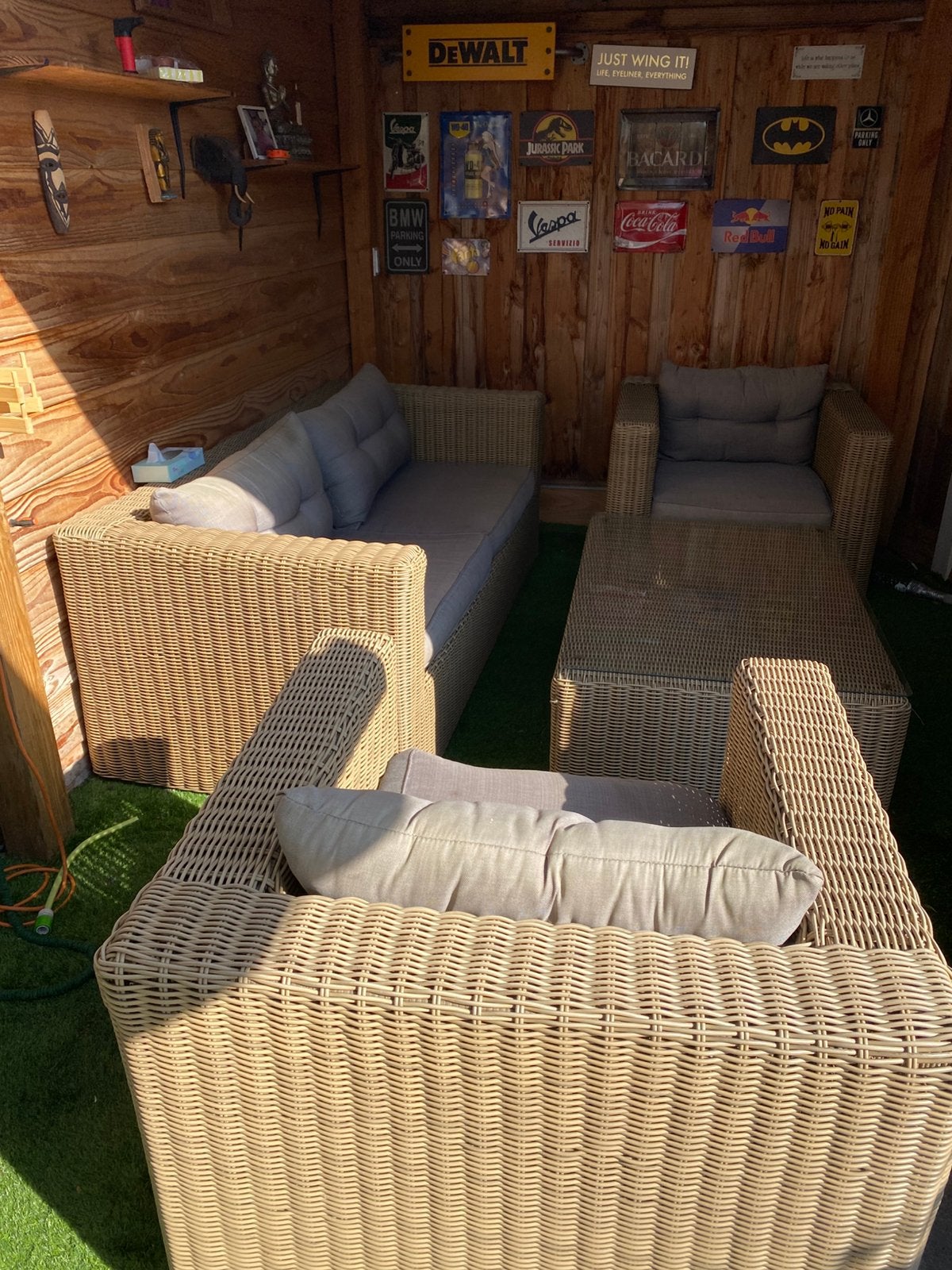 luxe loungeset, Tuin en Terras, Ophalen, Zo goed als nieuw