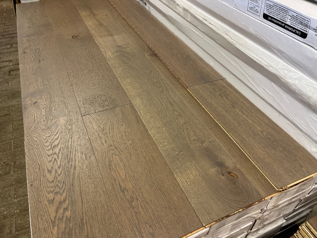 Eiken duoplank, vloer 14x220 geborsteld, gelakt AANBIEDING !, Ophalen of Verzenden, Nieuw, 75 m² of meer, Parket