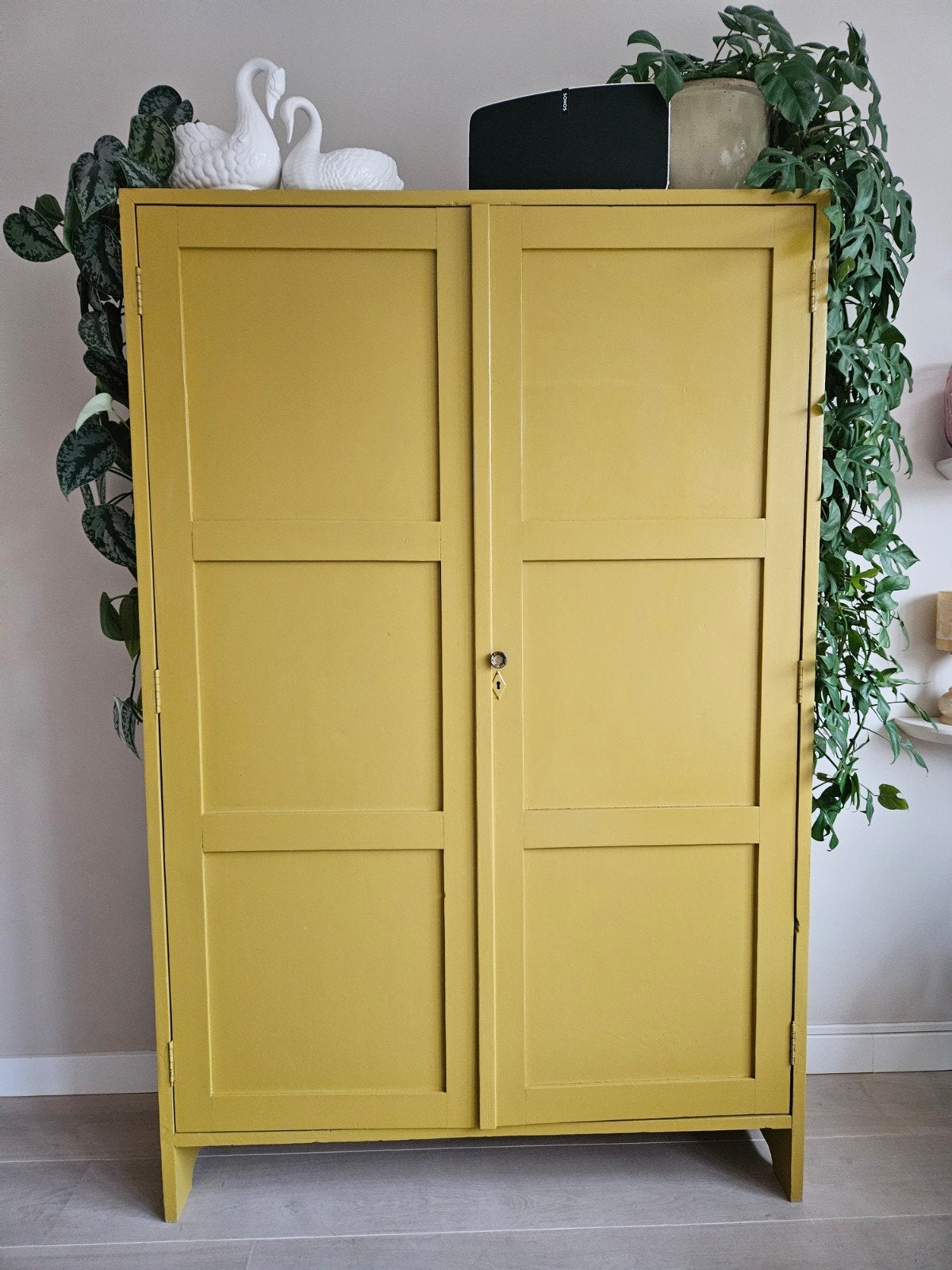 Oude grenen houten Franse kast, Huis en Inrichting, Ophalen, Gebruikt, Grenenhout, 25 tot 50 cm