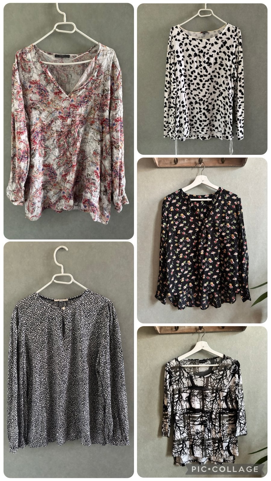 Bundel van 5 blouses maat 42 (XL/XXL) - Bodyflirt, Esprit, Ophalen of Verzenden, Zo goed als nieuw, Maat 42/44 (L), Meerkleurig