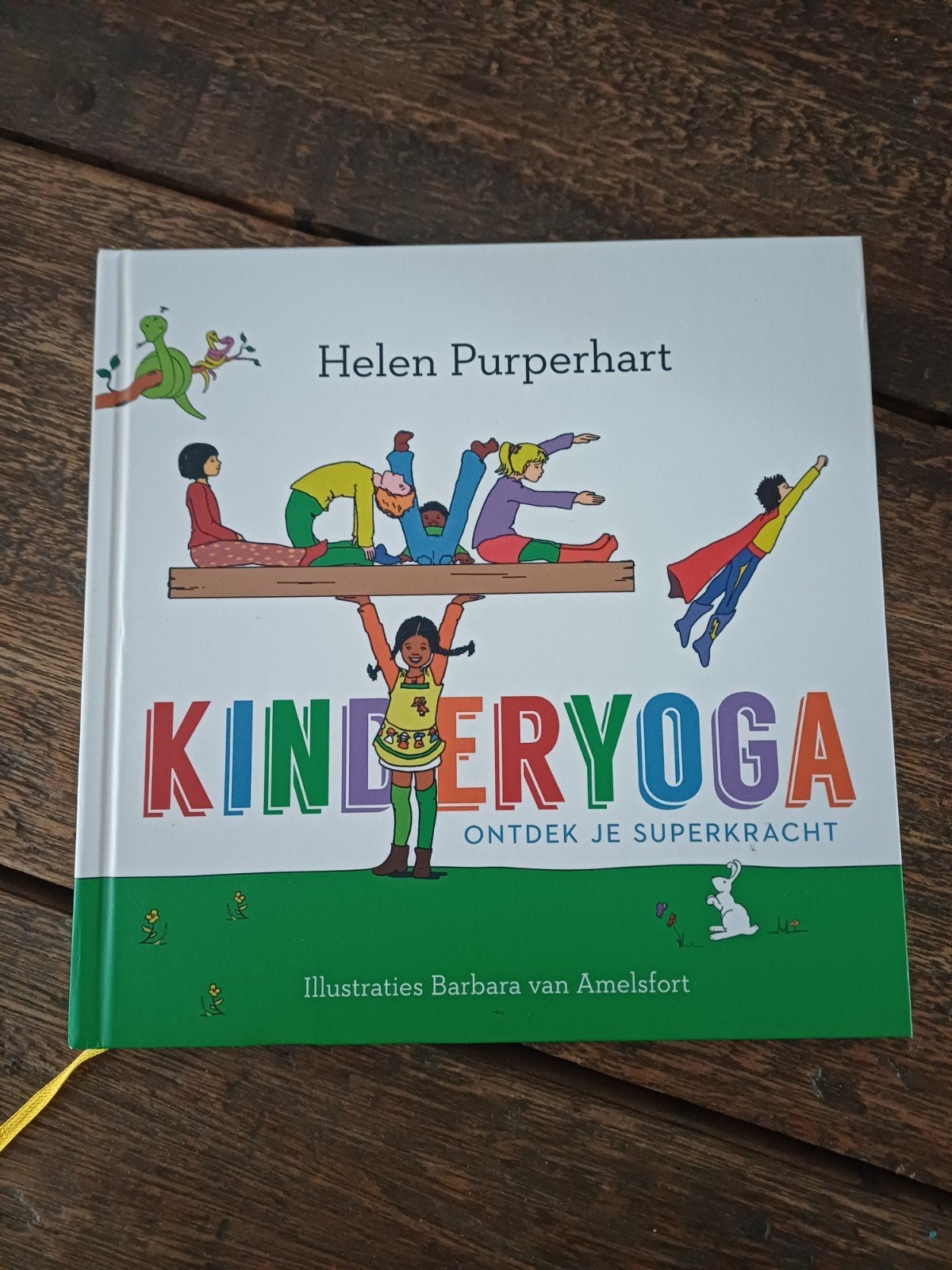 Helen Purperhart - Kinderyoga, Meditatie of Yoga, Ophalen of Verzenden, Zo goed als nieuw, Instructieboek