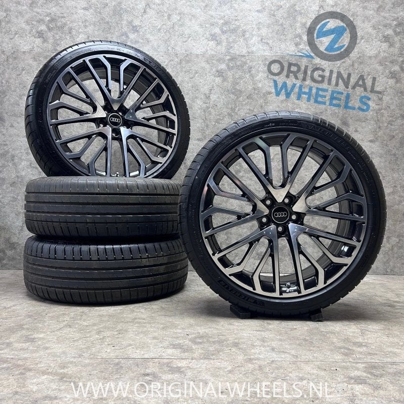 DEMO 21 inch originele velgen + zomerbanden Audi Q5 SQ5, Gebruikt, 255 mm, -, -