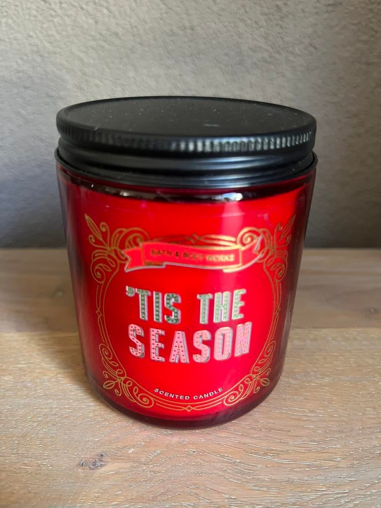 Bath & Body Works kaars Tis the Season, Ophalen of Verzenden, Nieuw, Overige materialen, Minder dan 25 cm