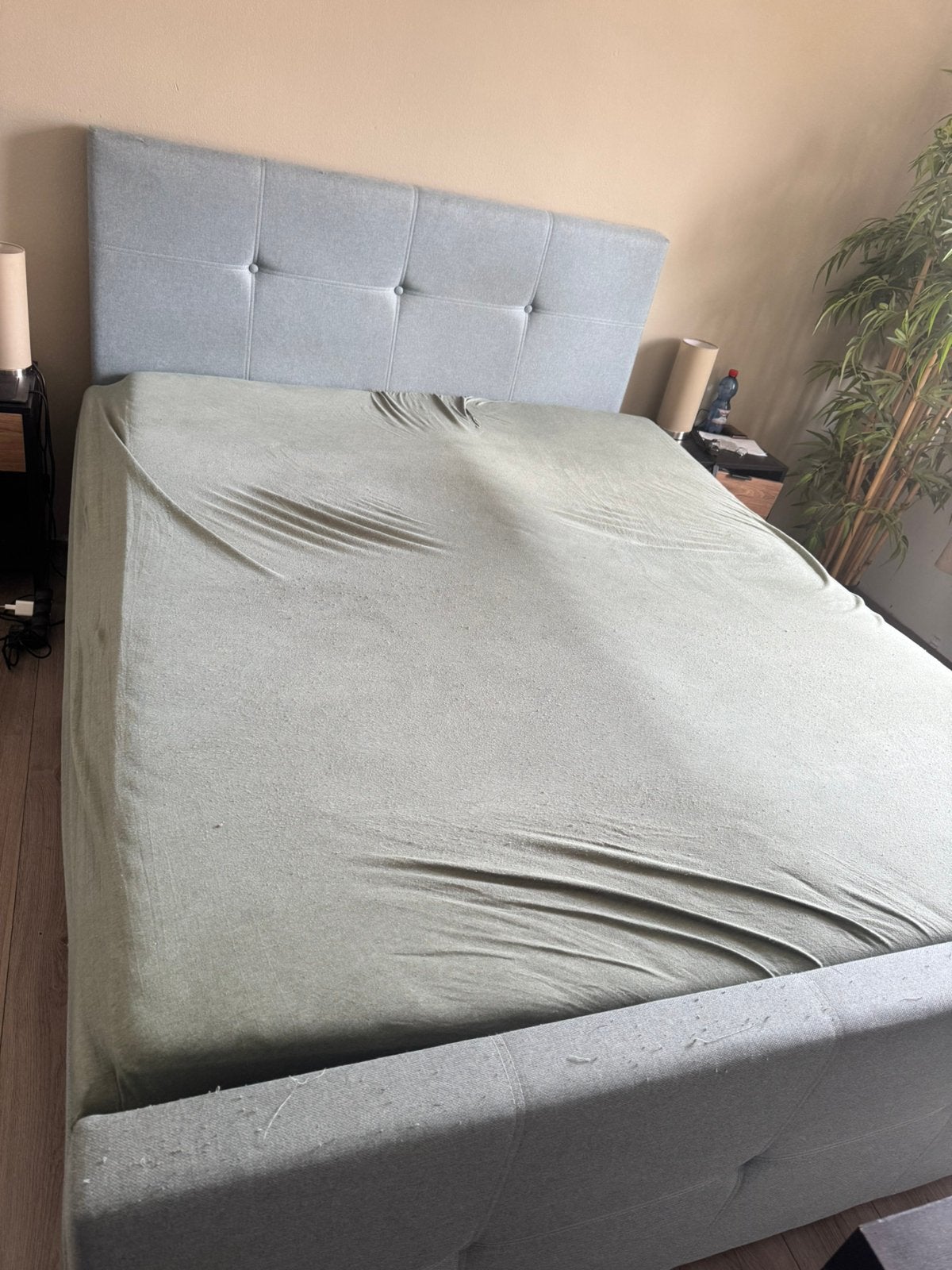 Boxspring 160x200 met opbergruimte., Huis en Inrichting, Ophalen, Gebruikt, Tweepersoons, 160 cm