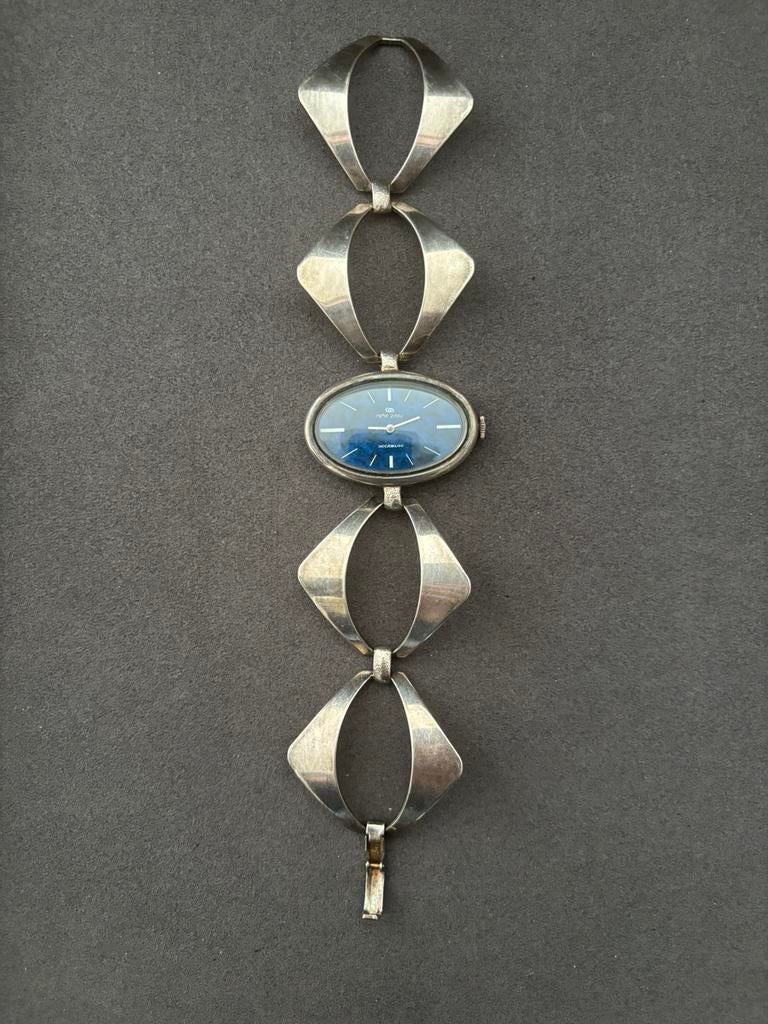 Dames horloge zilver, Ophalen of Verzenden, Zilver