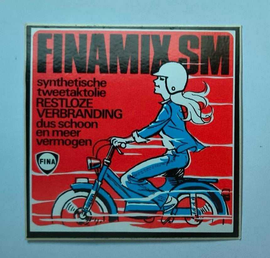 Sticker Finamix SM tweetaktolie, Ophalen of Verzenden, Zo goed als nieuw, Merk