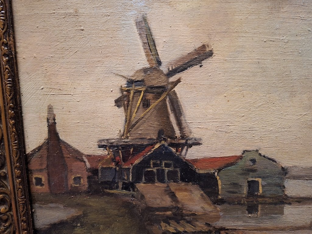 Schilderij, Paneel, Gesigneerd, Oud hollands, Ophalen of Verzenden