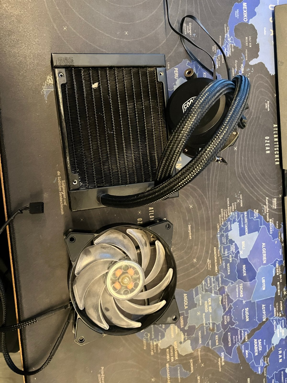 Master Cooler AIO Waterkoeling met 120mm Fan, Ophalen of Verzenden, Gebruikt, Waterkoeling