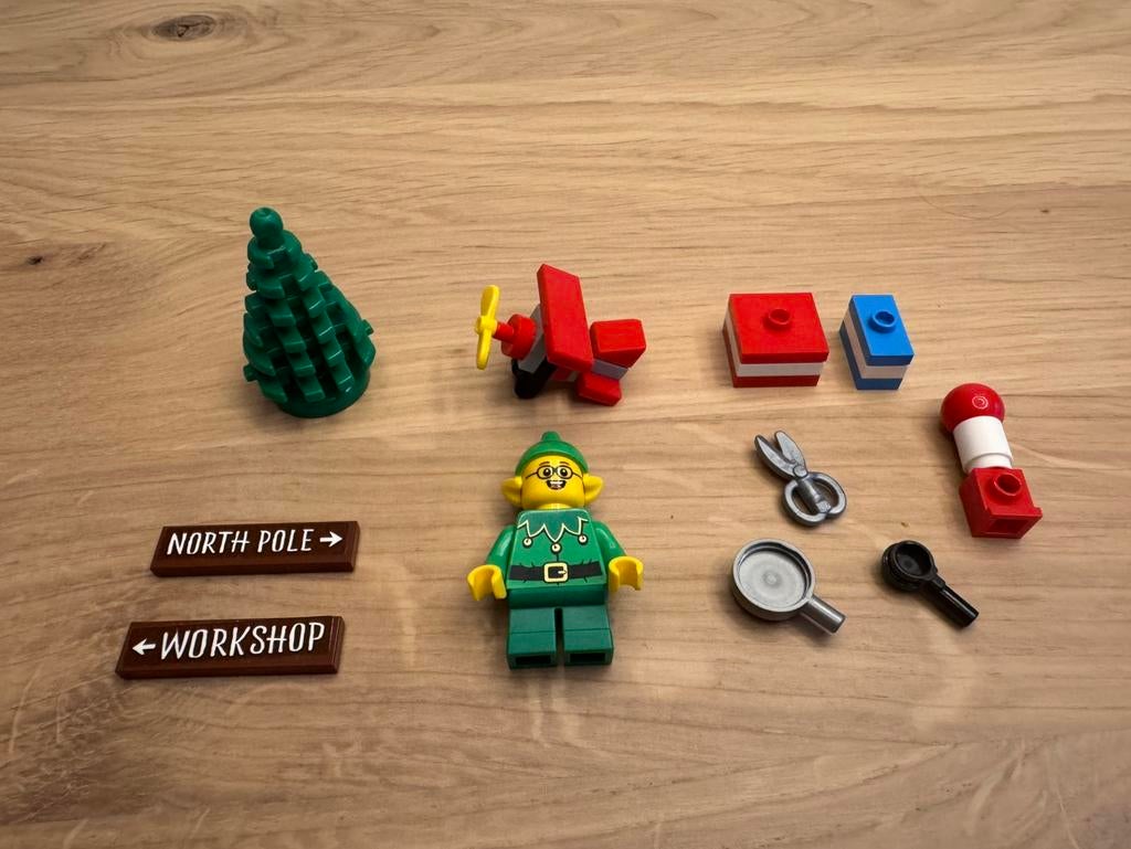 LEGO Minifig Elf (hol205) + onderdelen uit LEGO set 10275, Lego, Ophalen of Verzenden, Zo goed als nieuw, Minifiguur
