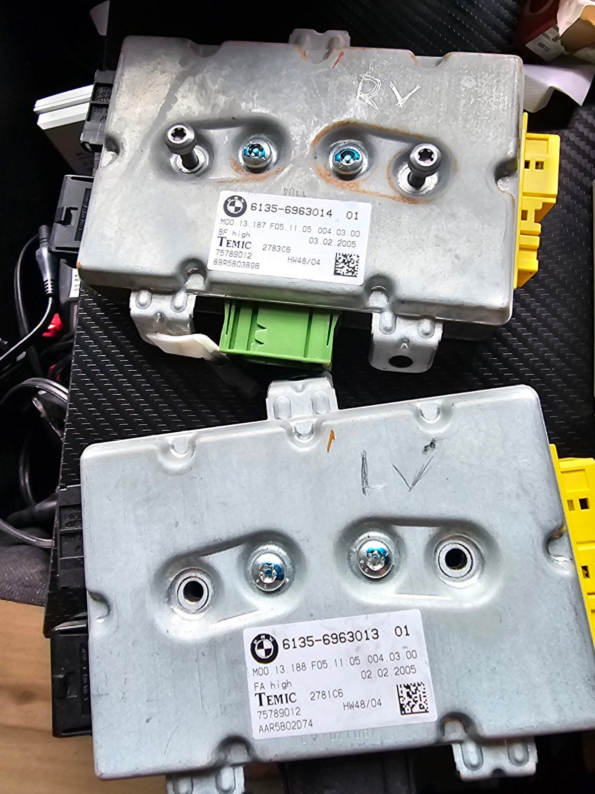 BMW E60 Raammodule Links & Rechts - 6135-6963013/014, Auto-onderdelen, Ophalen of Verzenden, Gebruikt, BMW