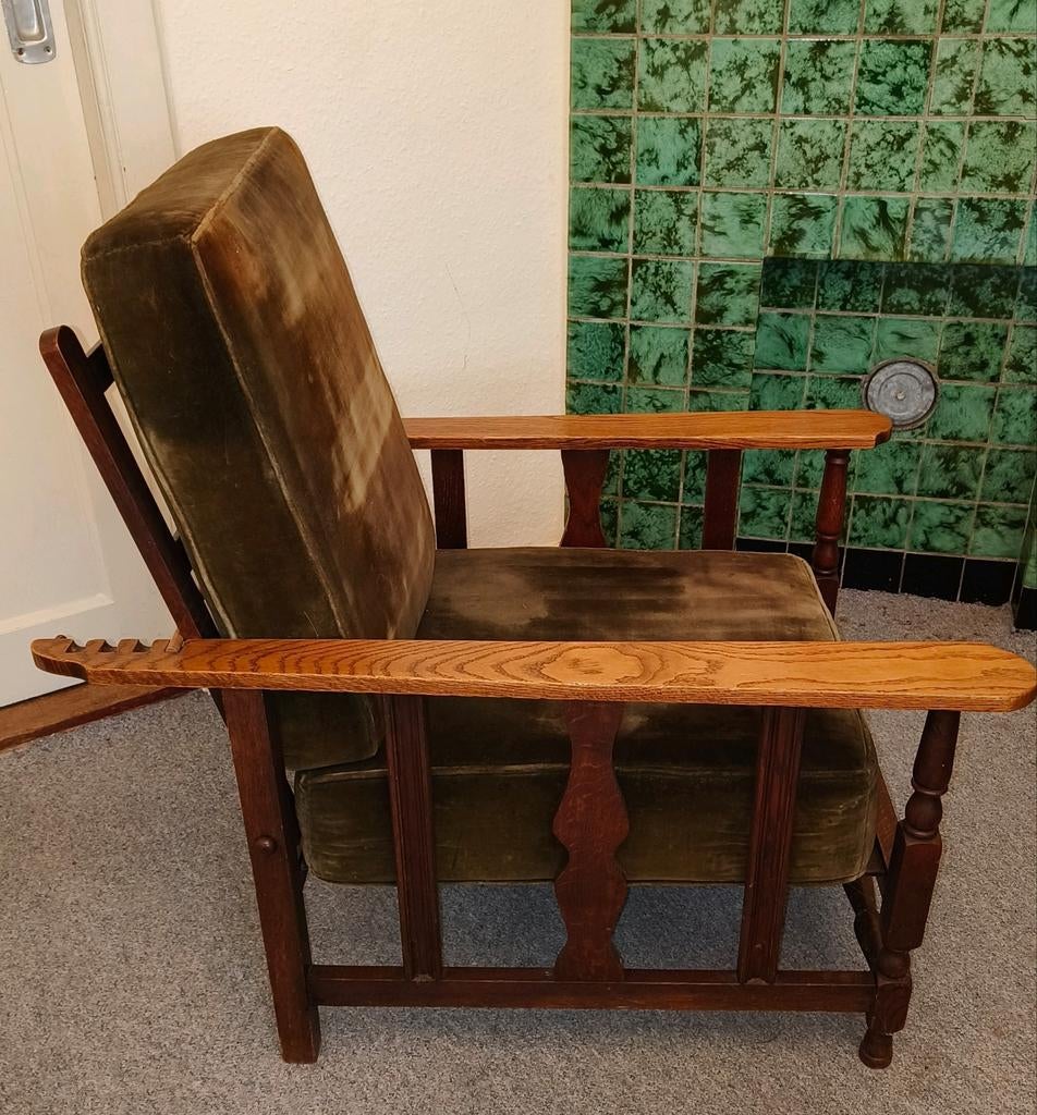 Verstelbare fauteuil, rookstoel of tuinstoel, Ophalen