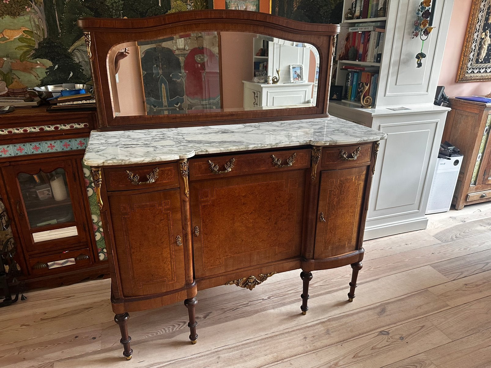 Antieke Franse buffetkast - Louis XV stijl, Antiek en Kunst, Antiek | Meubels | Kasten, Ophalen