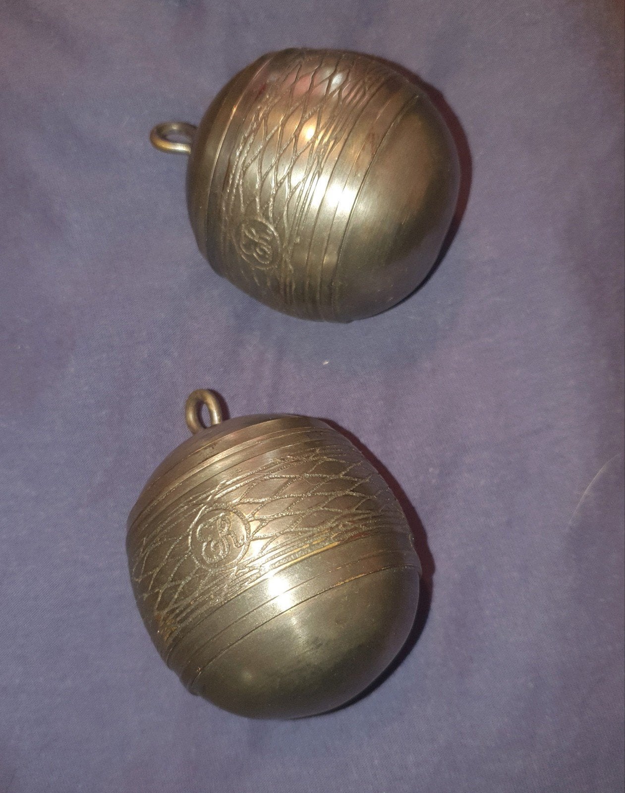 verzilverde/ zilveren ballen, Antiek en Kunst, Ophalen