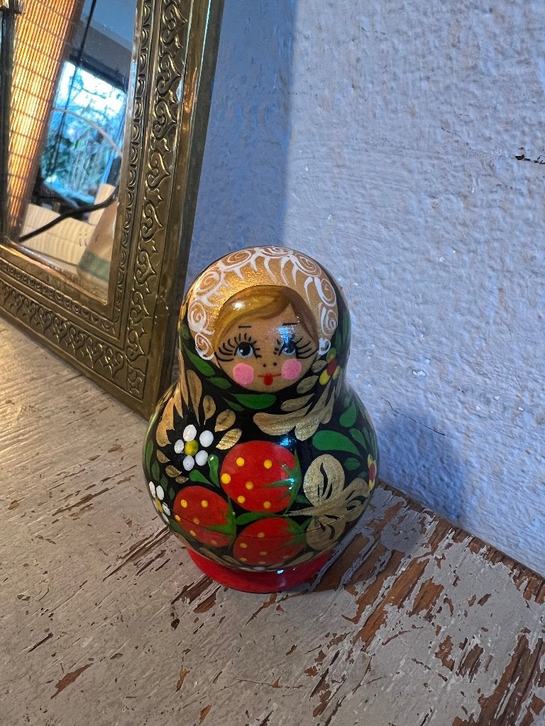 Vintage Russische matroesjka set Matroesjkapoppen houten pop, Verzamelen, Ophalen of Verzenden, Zo goed als nieuw