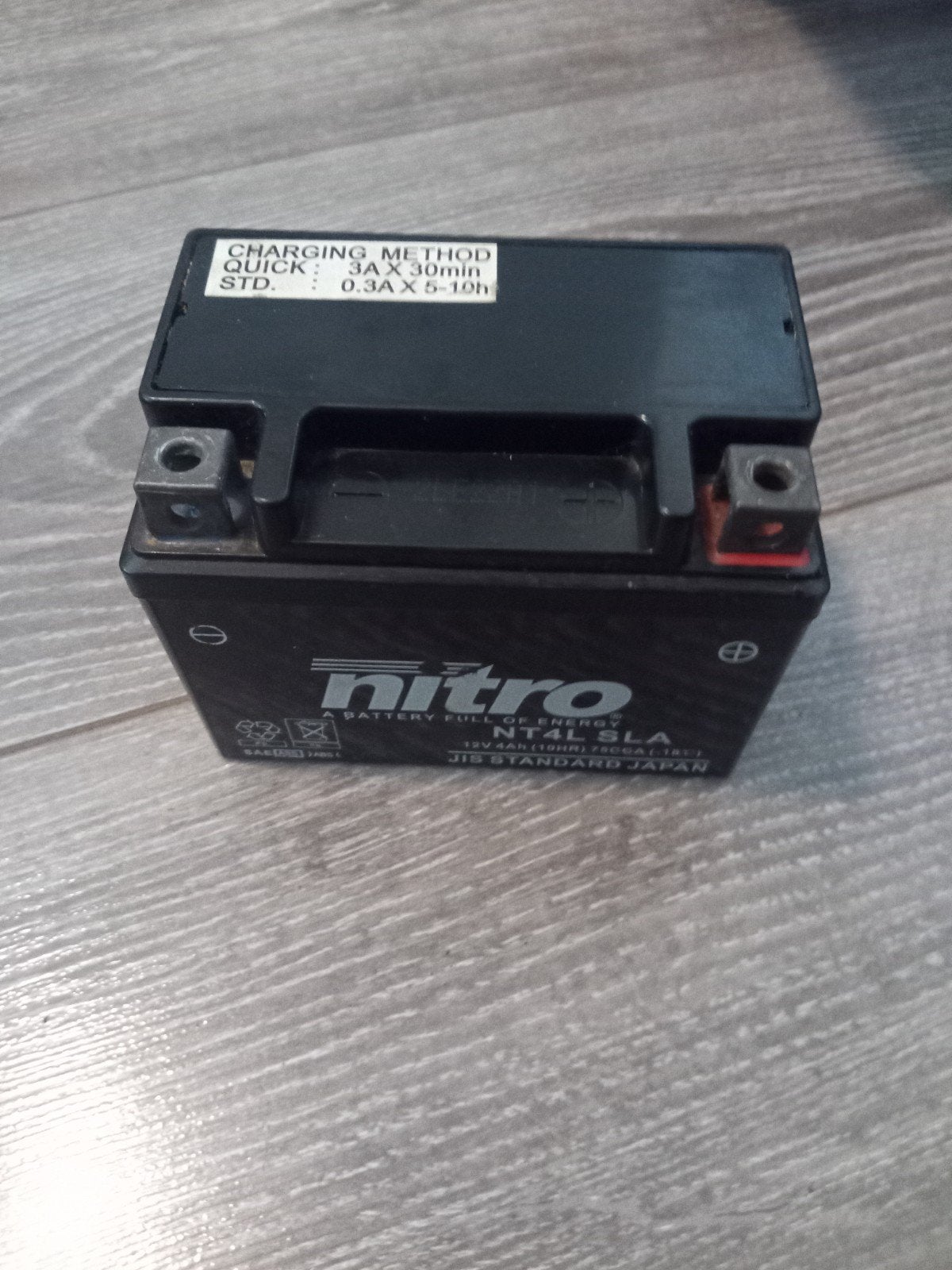 Nitro NT4L SLA accu - 12V 4Ah - JIS Standard Japan, Ophalen