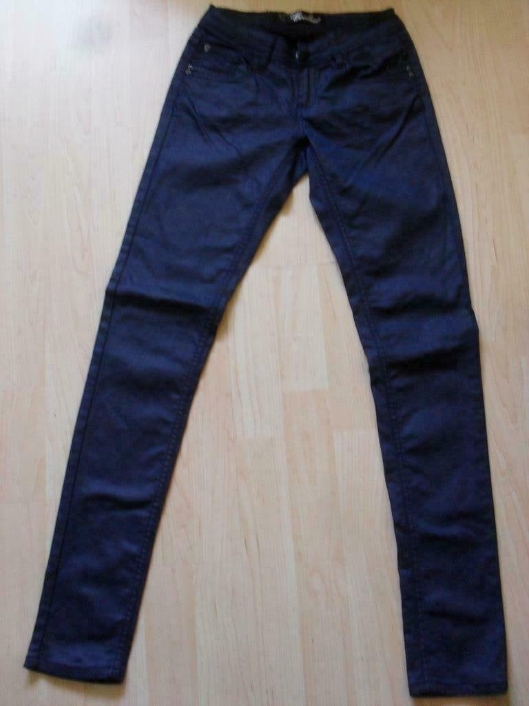 blauwe jeans maat XS, glanzend, Ophalen of Verzenden, Zo goed als nieuw, Blauw, W27 (confectie 34) of kleiner