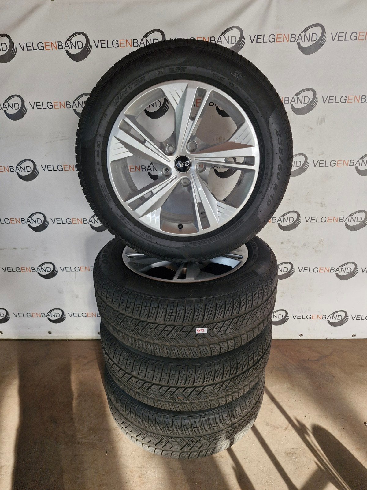 Winterset Audi Q6 5x130 66.6 235 60 255 55 19 winterbanden, Auto-onderdelen, 19 inch, Gebruikt, 255 mm, .