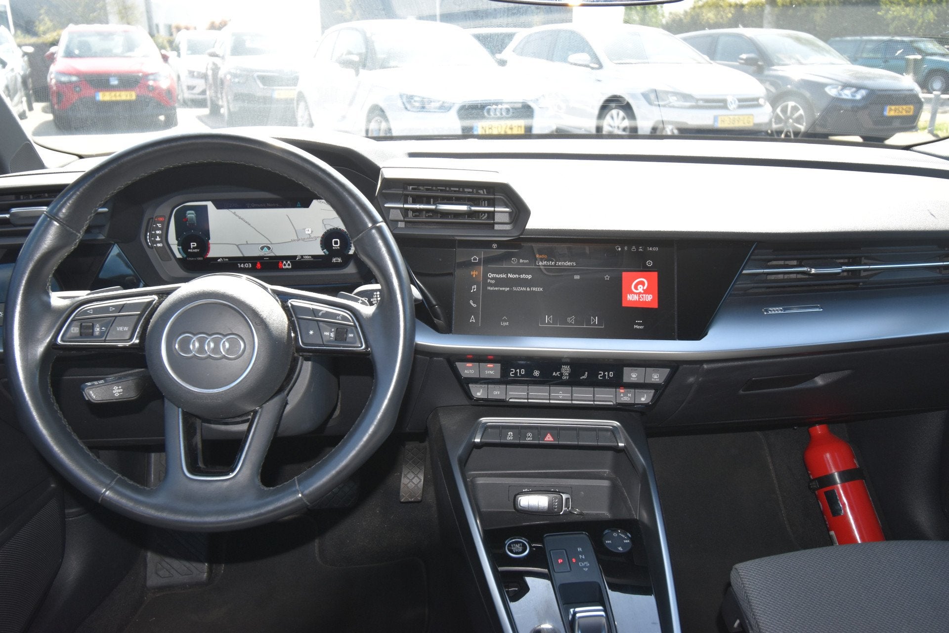 Audi A3 Sportback 35 TFSI edition one S-line , VIRTUAL COCKP, Auto's, Stof, 1498 cc, Overige brandstoffen, Zwart