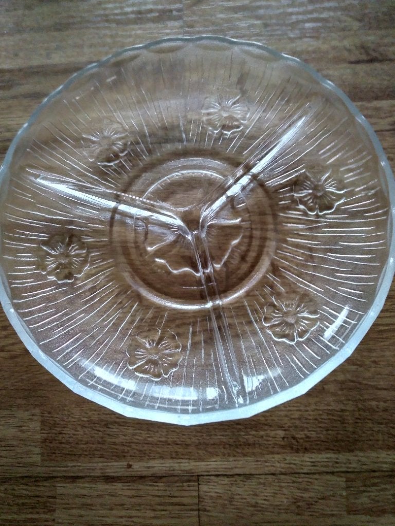 Glazen bonbonschaaltje, vintage, Ophalen
