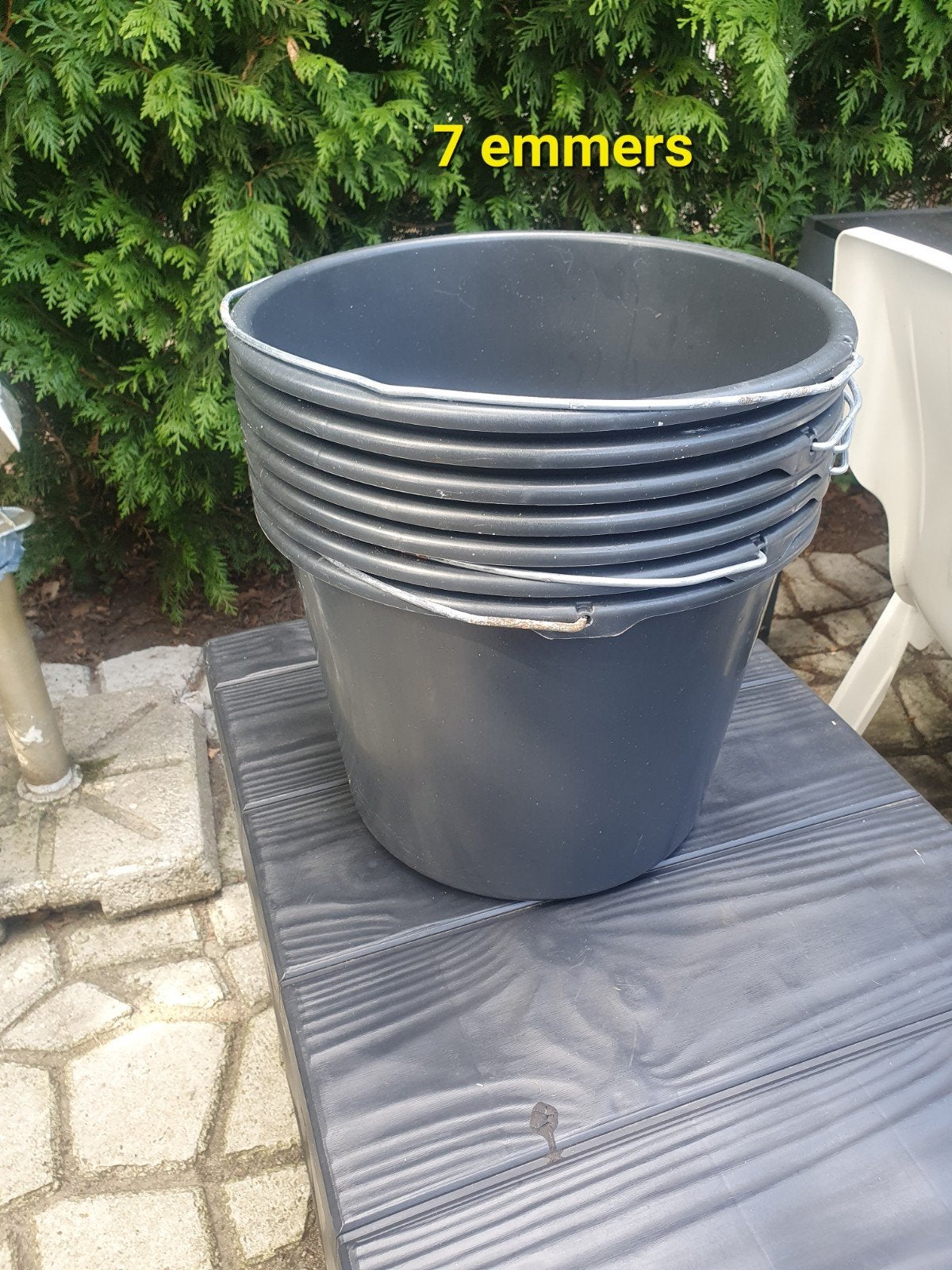 Te koop 7 emmers, Huis en Inrichting, Emmers, Ophalen, Kunststof