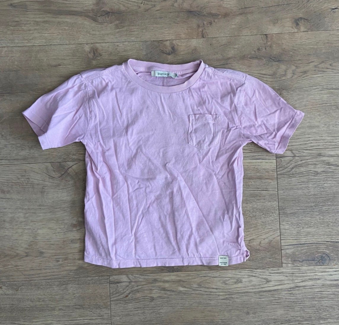 Sissy Boy | Lila jongens shirt | Maat 110/116 | Effen, Ophalen of Verzenden, Zo goed als nieuw, Jongen, Shirt of Longsleeve