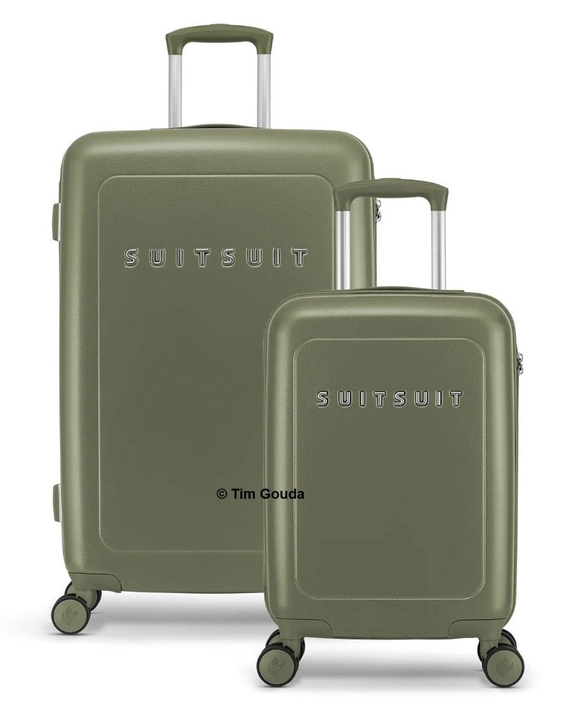 ✅ SUITSUIT kofferset Natura Dark Olive (55/76 cm) - NIEUW, Hard kunststof, 45 tot 55 cm, Nieuw, Ophalen of Verzenden