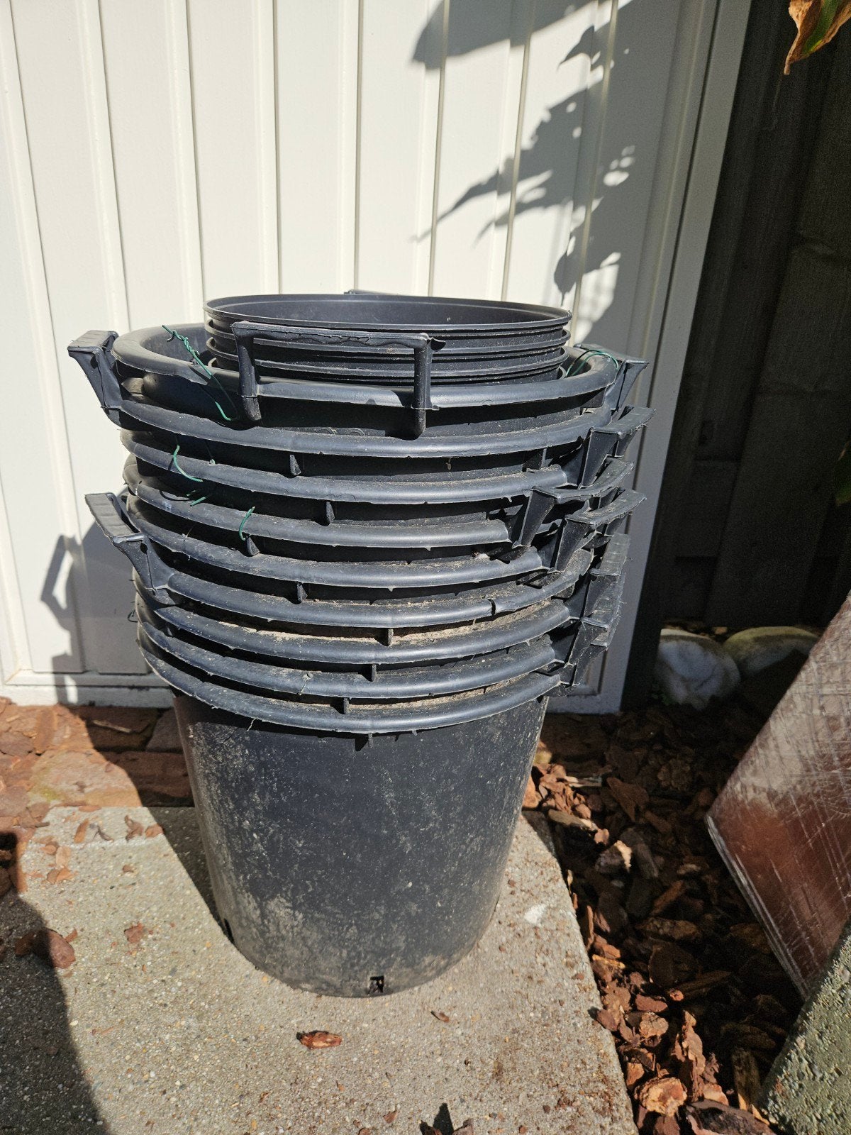 Gebruikte boomkuipen gatis af te halen, Tuin en Terras, Ophalen, Kunststof, Gebruikt, Rond