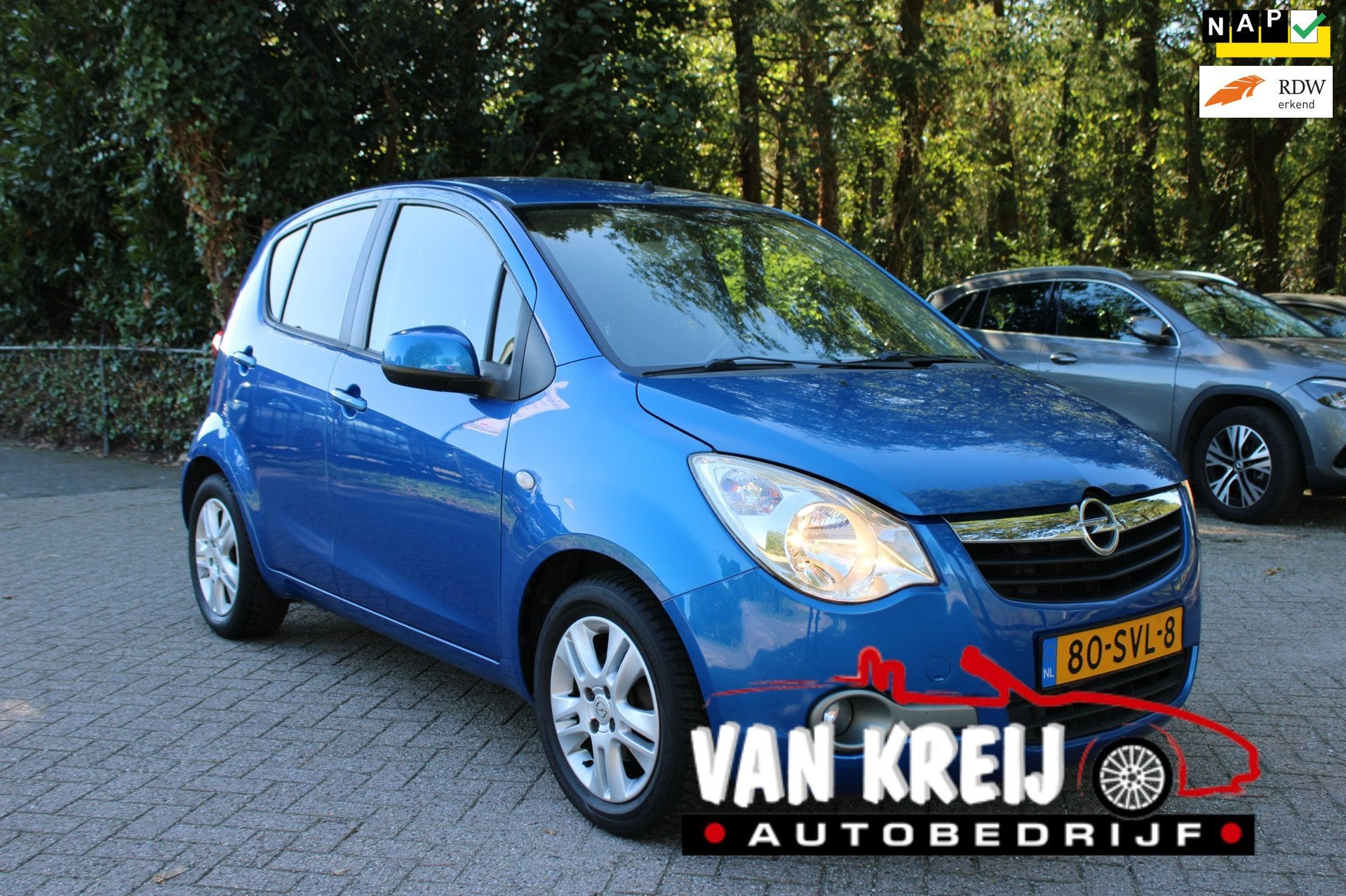 Opel Agila 1.0 Edition, Airco, Cv, Lm, 89314km+Nap, Auto's, Euro 5, Stof, Gebruikt, 31 €/maand