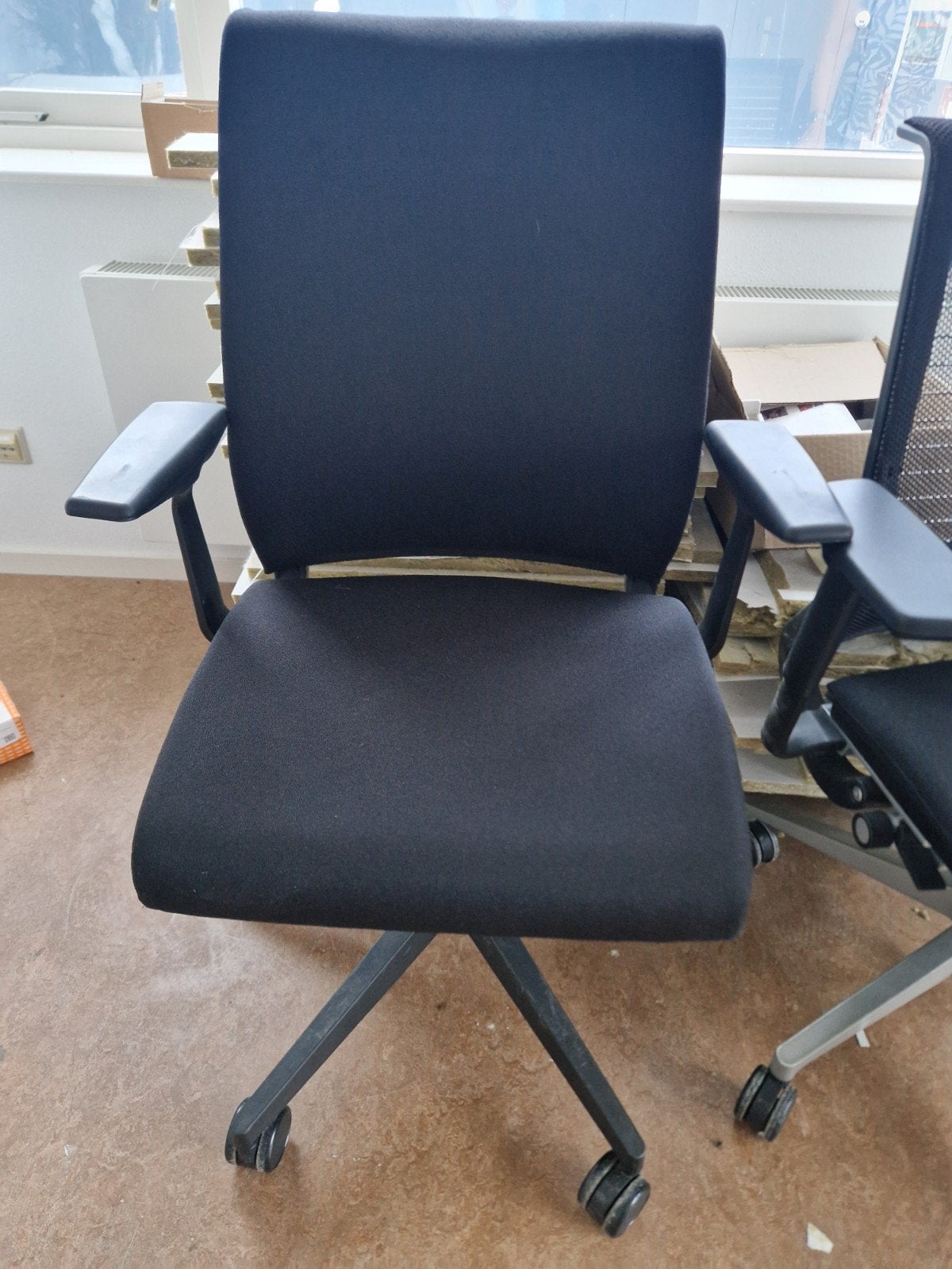 Steelcase & Interstuhl ergonomische bureaustoelen - z.g.a.n., Ophalen, Zwart, Zo goed als nieuw, Bureaustoel