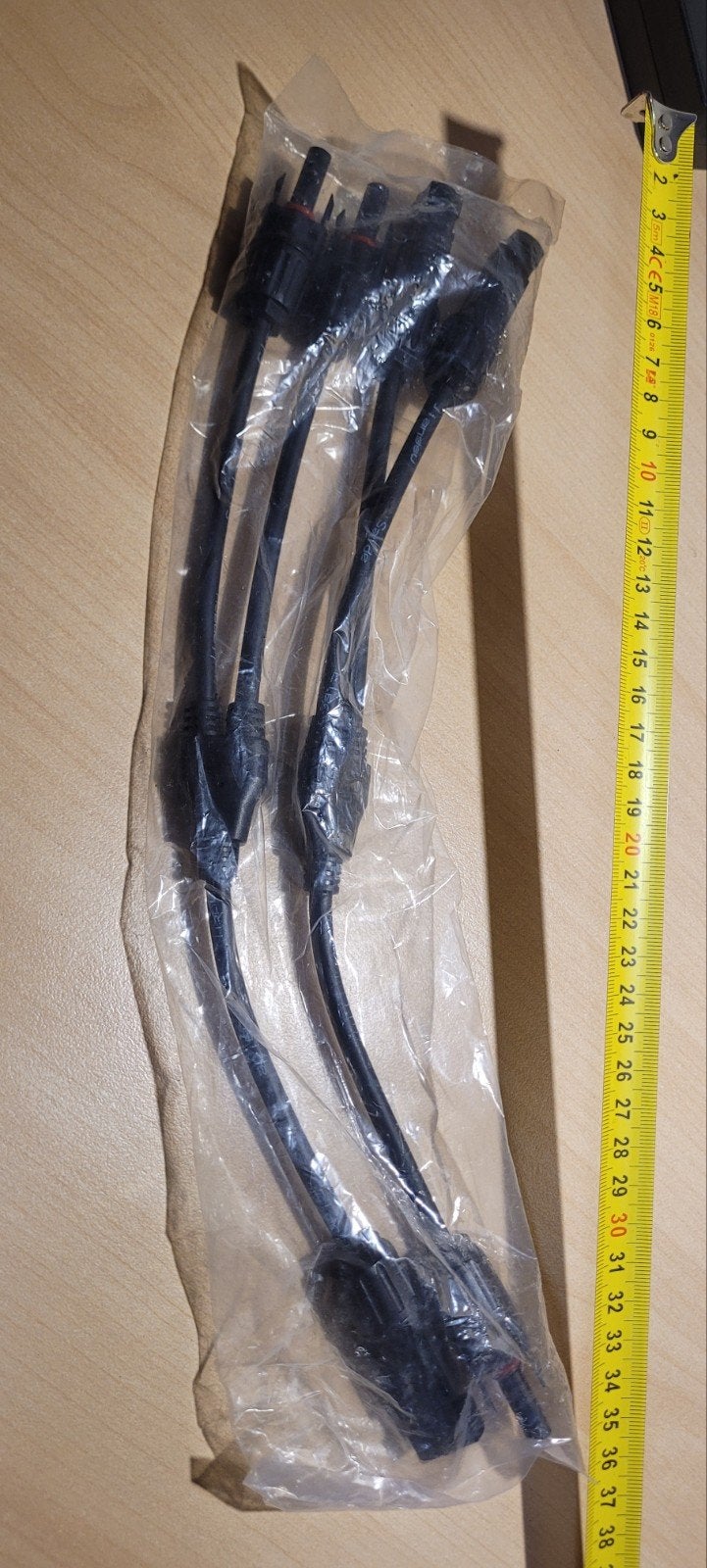 35cm Splitter Kabel 1 naar 2 MC4 zonnepanelen, Ophalen of Verzenden, Nieuw
